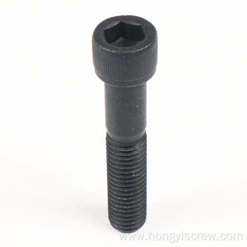 Black hexagon socket head cap screws half thread